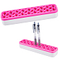 Multipurpose Silicone Storage Box, for Cosmetics Brush Holder, Pen Holder, Toothbrush Holder, Lipstick Holder, Rectangle