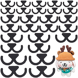 400 piezas 4 estilos de boca de muñeca de fieltro artesanal, para muñecas diy juguetes títeres felpa animal