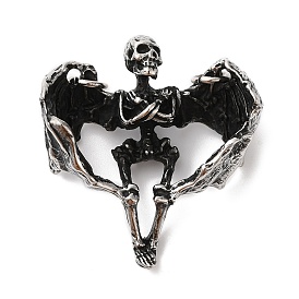 Хэллоуин 304 из нержавеющей стали подвески, с целью перехода в кольце, скелет очарование