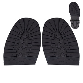 Противоскользящая резиновая обувь, подошва на каблуке, износостойкая подошва с рельефным рисунком для ремонта ботинок, кожаные ботинки