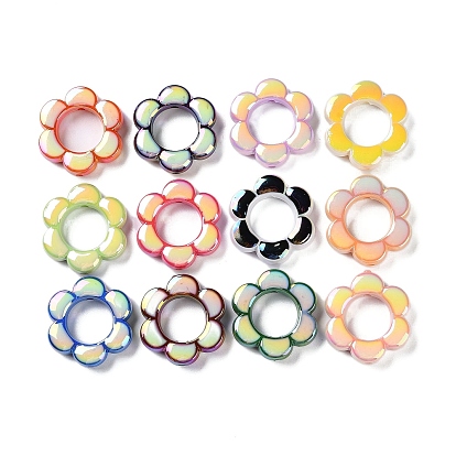 Непрозрачный акрил с эмалевыми бусинами, цветок