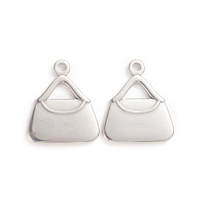 Pendentifs en acier inoxydable, sac à main