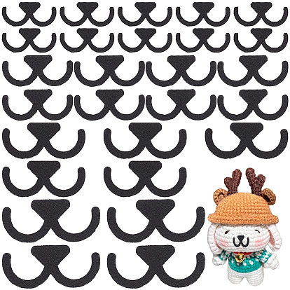 400 piezas 4 estilos de boca de muñeca de fieltro artesanal, para muñecas diy juguetes títeres felpa animal