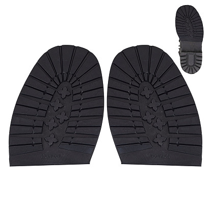 Противоскользящая резиновая обувь, подошва на каблуке, износостойкая подошва с рельефным рисунком для ремонта ботинок, кожаные ботинки