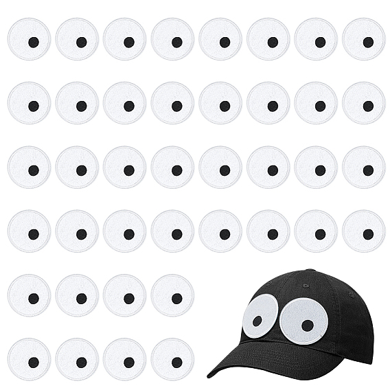 40шт. нетканый материал для глаз, гладить/пришивать нашивки, вышивка аппликации