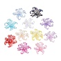 Perles en plastique transparentes, Iris, de couleur plaquée ab 