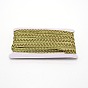 Polyester Ribbon, with Card, Flat with Wave Pattern, Curtain, Garment Accessories