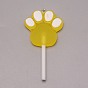 Resin Pendants, with Iron Loop, Imitation Candy, Cat Paw Lollipop