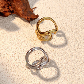 Полые 304 из нержавеющей стали манжета кольца, открытые кольца