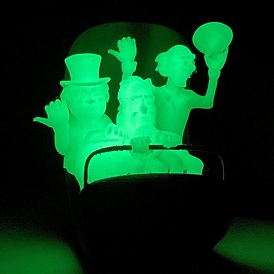 Luminous Halloween Ghost Resin Display Decoration, Glow in the Dark Ornament