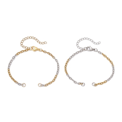 2 шт. 2 цвета два тона 304 изготовление браслета из текстурированной нержавеющей стали