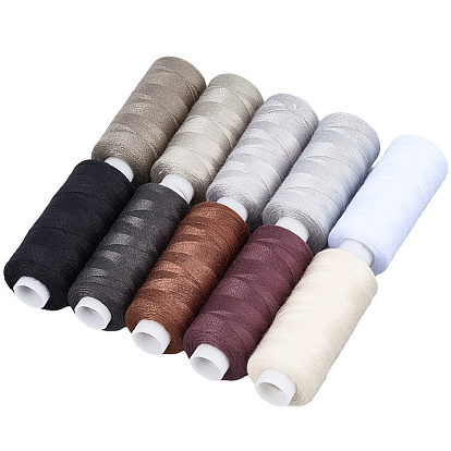 10 шт. 10 цвета полиэфирные швейные нитки