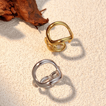 Полые 304 из нержавеющей стали манжета кольца, открытые кольца