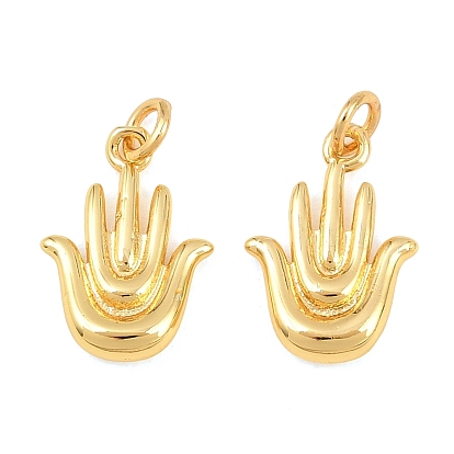 Латунь прелести, hamsa hand charms, без свинца и без кадмия, стойки покрытие, долговечный