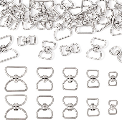 25шт. 5 стили поворотные застежки из цинкового сплава