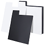 36 piezas 2 colores separador de discos de vinilo de plástico, para almacenamiento de libros, álbumes, CD, DVD y otros medios en estanterías, Rectángulo