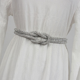 Сплав полный горный хрусталь узел цепи пояса для платья