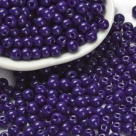 Opaque Colours Glass Seed Beads, Round