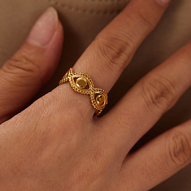 Женские геометрические манжеты с полыми глазами 304 из нержавеющей стали