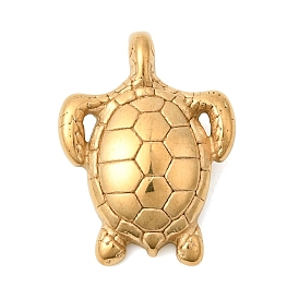 304 подвески из нержавеющей стали, очарование черепахи, ионное покрытие (ip)