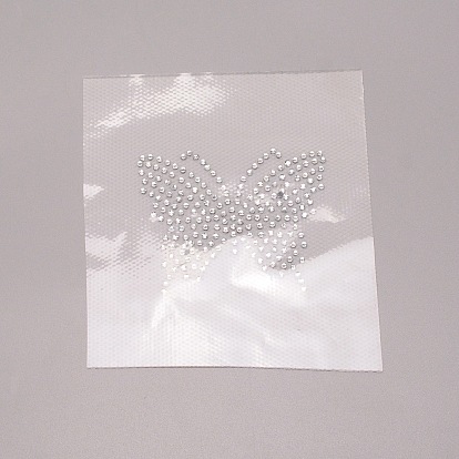 Glitter Hotfix Rhinestone, Iron on Patches, Dress Shoes Garment Decoration, Butterfly