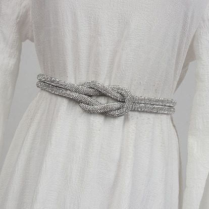 Сплав полный горный хрусталь узел цепи пояса для платья