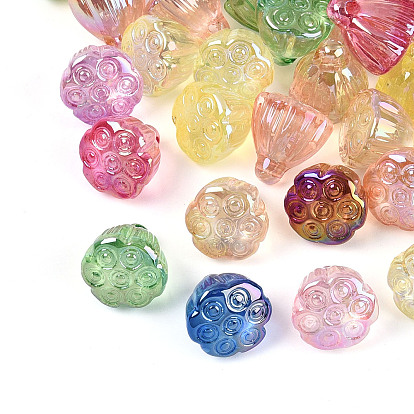 Прозрачные акриловые подвески с УФ-покрытием, стручок лотоса очаровывает