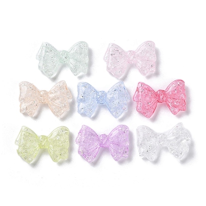 Transparent Acrylic Beads, Bowknot