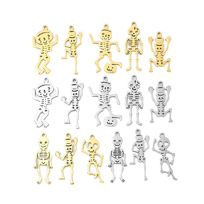 304 подвески из нержавеющей стали, скелет прелести, лазерная резка