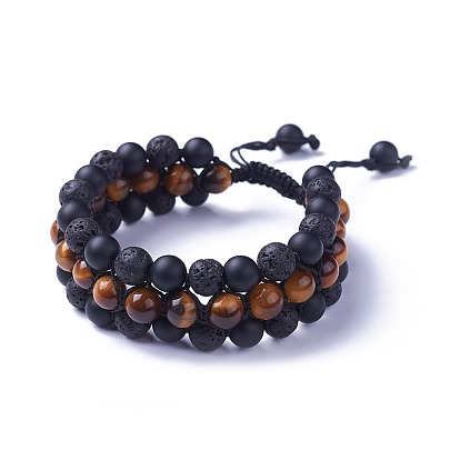 Регулируемые браслеты из бисера, с нейлоновым шнуром