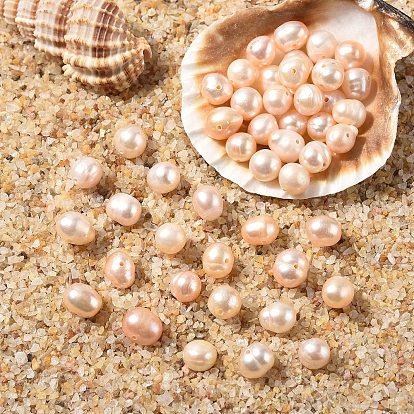 10шт. натуральные пресноводные жемчужные бусины, рифленый картофель