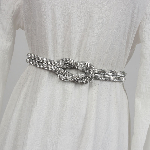 Сплав полный горный хрусталь узел цепи пояса для платья