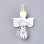 Handmade Lampwork Big Pendants, Pray Angel