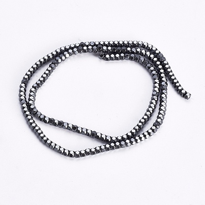 Non-magnetic Synthetic Hematite Beads Strands, Faceted, Rondelle
