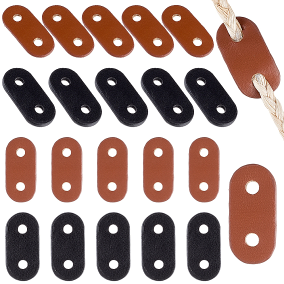 50шт. 2 цвета овальная пряжка из искусственной кожи, аксессуары для одежды