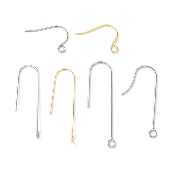 316 хирургические крючки для серег из нержавеющей стали, провод уха, с горизонтальной петлей