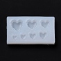 DIY Pendants Silicone Molds, Resin Casting Pendant Molds, For UV Resin, Epoxy Resin Jewelry Making, Heart