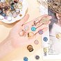 DIY Ring Making, Adjustable Brass Finger Rings Components and Resin Cabochons
