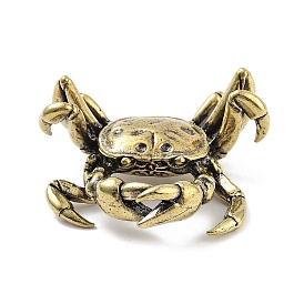 Brass Crab Figurines Statues for Home Desktop Feng Shui Ornament