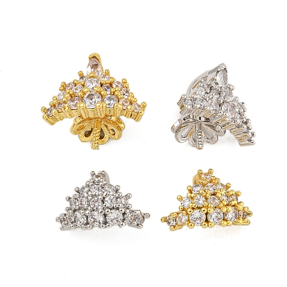 Покрытие стойки латунь микро паве прозрачный кубический цирконий колышек поручни, долговечный, без свинца и без кадмия