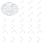 120Pcs 6 Style Acrylic L-Shaped Nose Ring, Nose Bone Rings, Piercing Body Jewelry for Her