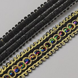 13.5m metallische Spitzenbesätze, zum Nähen von Dekorationen