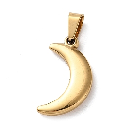 201 подвески из нержавеющей стали, Луна прелести, вакуумное покрытие pvd