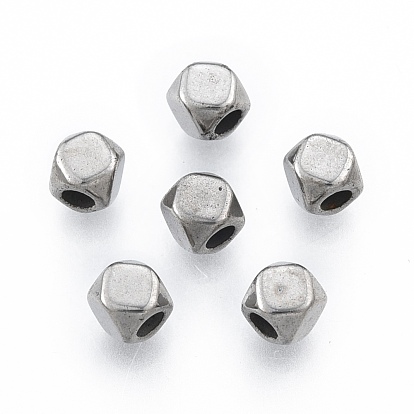 201 Stainless Steel Beads, Cube