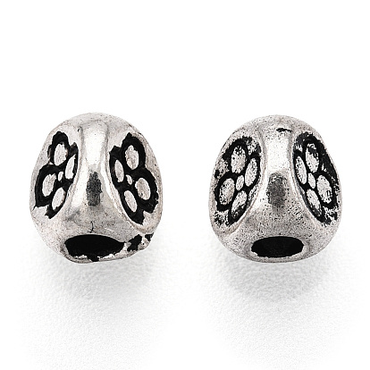 925 Sterling Silver Beads, Textured Triangle