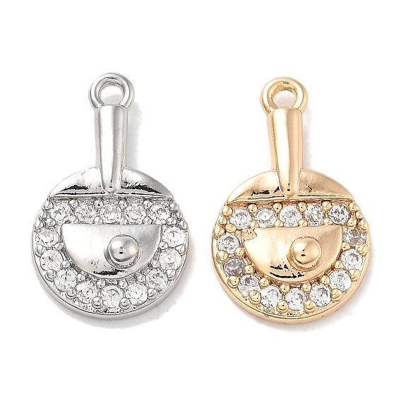 Подвески из латуни с покрытием из прозрачного кубического циркония, без кадмия, без никеля и без свинца, долговечный, подвески для ракеток для настольного тенниса