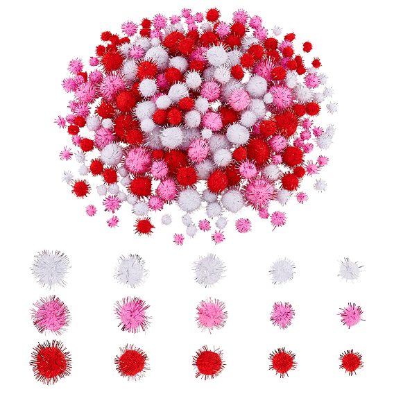 825 шт 15 стили ручная работа кукла своими руками поделки помпон пряжа помпоны шарики, с металлического корда