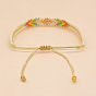 Miyuki Colorful Beaded Bracelet with European and American Diamond-shaped Eyes - Birthday Gift for Girls.