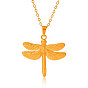304 ожерелья из нержавеющей стали с подвеской в виде стрекозы, женская мода, минималистичный дизайн ювелирных изделий