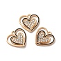 Подвески из сплава и страза, сердце прелести